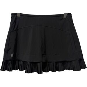 Lululemon City Sky Run By Black Pleated Tennis Skirt / Skort Size 4
